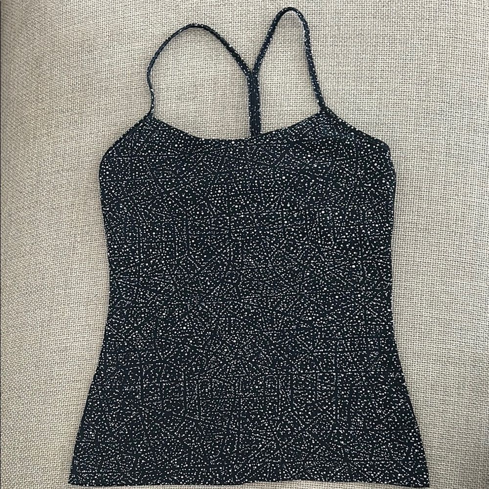 Lululemon Black Spaghetti Strap Top Size 6